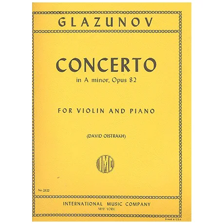 Glasunow, A.: Violinkonzert Op. 82 a-Moll (Oistrach)