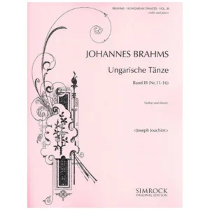 Brahms, J.: Ungarische Tänze Band 3