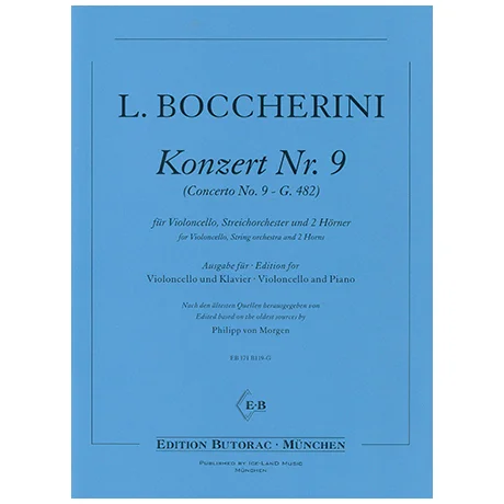 Boccherini, L.: Violoncellokonzert Nr. 9 G. 482 B-Dur