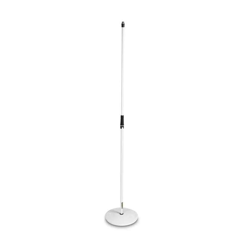 GRAVITY MS 23 W – Asta microfonica dritta con base tonda bianco