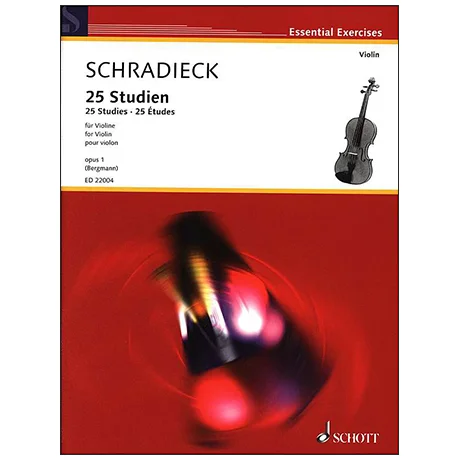 Schradieck, H.: 25 Studien Op. 1