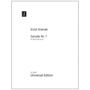 Krenek, E.: Sonata Nr. 1 Op. 33