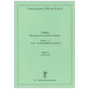 Taban, P.: Etüden Op. 4 – Rhythmische und technische Neuheiten Band 3d (Moll – mit übermäßigem Tonschritt)