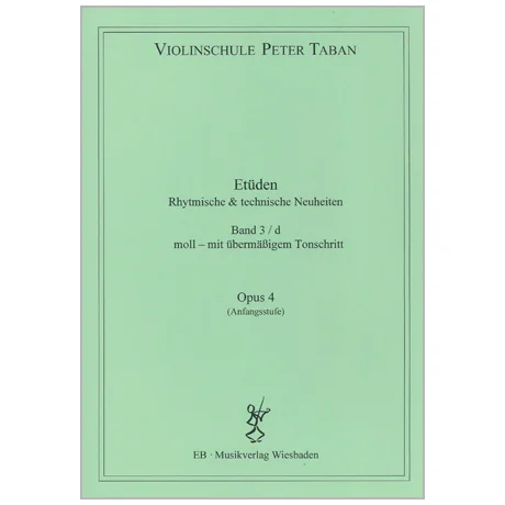Taban, P.: Etüden Op. 4 – Rhythmische und technische Neuheiten Band 3d (Moll – mit übermäßigem Tonschritt)