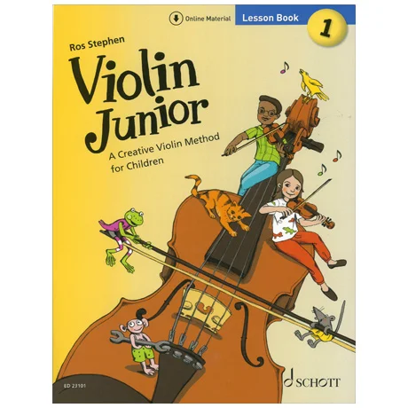 Stephen, R.: Violin Junior 1 – Lesson Book (+Online Audio)