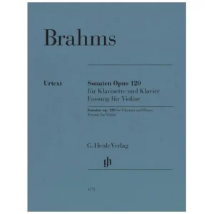 Brahms, J.: Klarinettensonaten Op. 120 (Fassung für Violine)