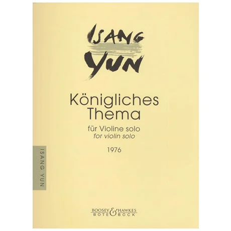 Yun, I.: Königliches Thema – nach dem »Musikalischen Opfer« von Bach