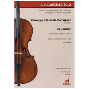 Dall’Abaco, G. C. : 35 Sonaten für Violoncello und B. c. – Band 2