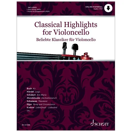 Classical Highlights for Violoncello (+Online Audio)