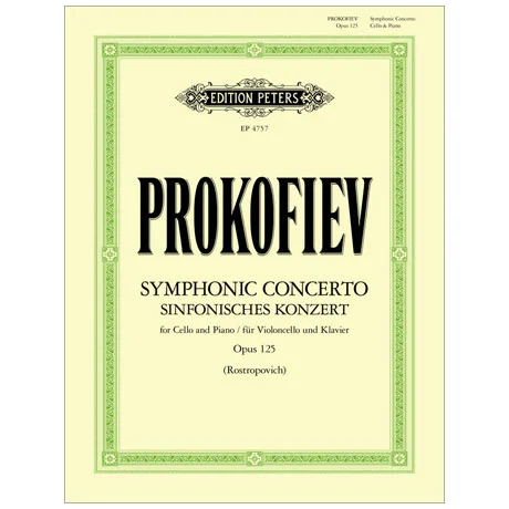 Prokofiev, S.: Symphonic Concerto for Cello and Piano Op. 125 (Rostropovich)