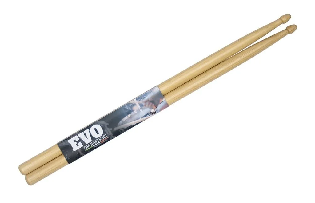 Evo drumsticks hi 5b paio di bacchette in hickory