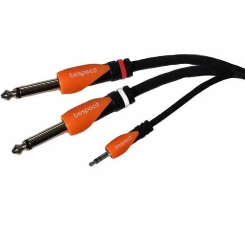 BESPECO SILOS SLYMSJ300 CAVO PROFESSIONALE 2 JACK MONO – JACK STEREO 3,5 3 MT SLY-MSJ-300
