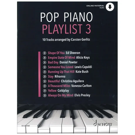 Pop Piano Playlist 3 (+Online Audio)