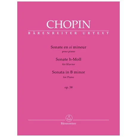 Chopin, F.: Sonate für Klavier h-Moll op. 58