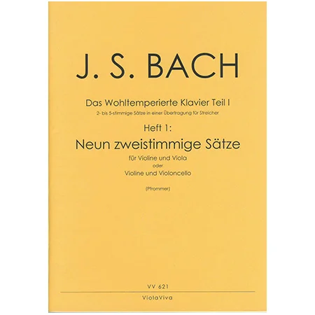 Bach, J. S.: 9 zweistimmige Sätze aus dem Wohltemperierten Klavier Teil I