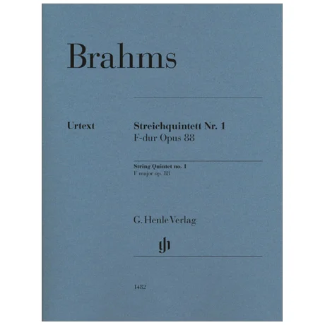 Brahms, J.: Streichquintett Nr. 1 Op. 88 F-Dur (Stimmen)
