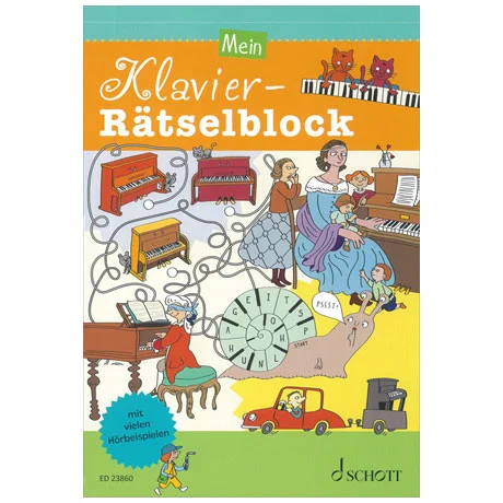 Mein Klavier-Rätselblock (+Online Audio)