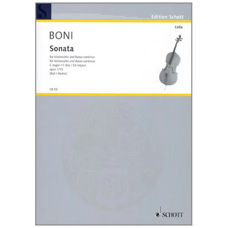 Boni, P. G. G.: Violoncellosonate Op. 1/10 C-Dur