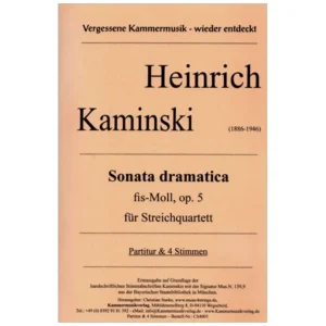 Kaminski, H.: Sonata dramatica Op.5 fis-Moll