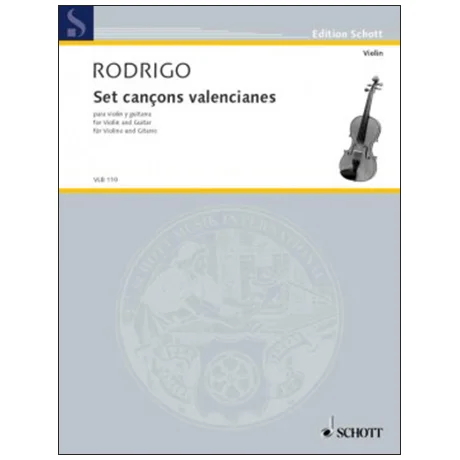 Rodrigo, J.: Set cançons valencianes
