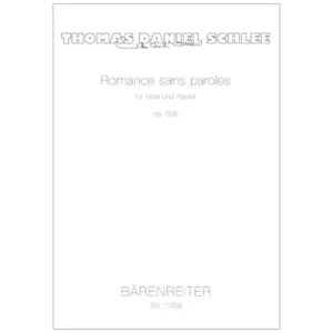 Schlee, T. D.: Romance sans paroles Op. 66a