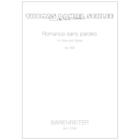 Schlee, T. D.: Romance sans paroles Op. 66a