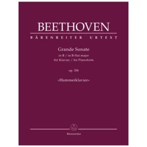 Beethoven, L. v.: Grande Sonate für Klavier Op. 106 B-Dur »Hammerklavier«