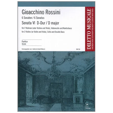 Rossini, G. A.: Sonata Nr. 6 G-Dur – Partitur