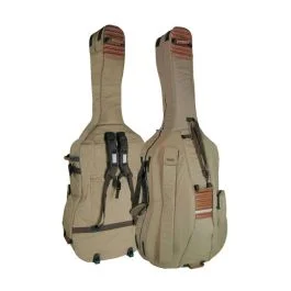 Boston CB-534 con ruote beige marrone Borsa Contrabbasso 3/4