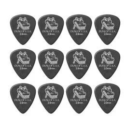 Blister plettri Dunlop 417P.20 Gator Grip 12pz 2.0mm