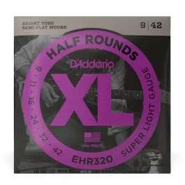 Corde Elettrica D`Addario EHR320 Half Rounds 9-42