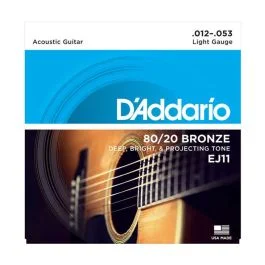 D`Addario EJ11 12-53 Bronze set 6 Corde chitarra acustica