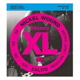 D`Addario EXL170 XL Nickel Wound 045 100 corde per basso