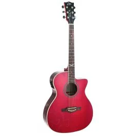 Chitarra Acustica Elettrificata Eko NXT A100CE see through red