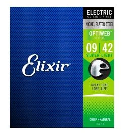 Corde Elettrica Elixir EL19002 Optiweb Nickel super light 9-42