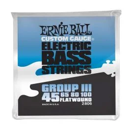 Corde Basso Elettrico Ernie Ball 2806 Group III Flatwound 45-100