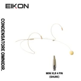 Microfono archetto EIKON HCM23 color carne mini xlr 4 poli