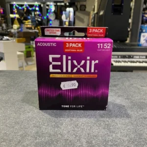 ELIXIR NANOWEB 11/52 Acoustic Phospore Bronze ( PACK 3 PZ )