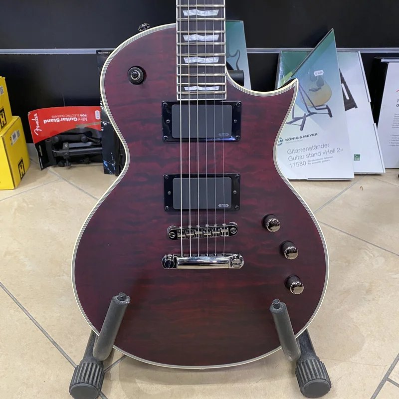 ESP Ltd Ec-401 Qm – See Thru Black Cherry Satin – Limited Edition