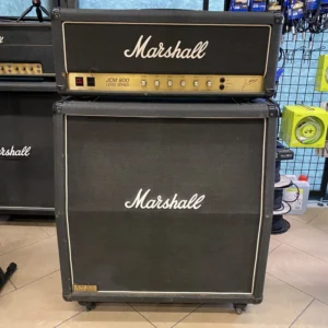 MARSHALL JCM800 2203 MK2 MASTER MODEL 100W LEAD Black + Cassa 1982A – USATO IN GARANZIA –