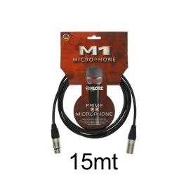 Cavo Klotz M1FMN-1500 xlr/xlr 15mt Cavo XLR/XLR 15 mt Klotz M1FMN-1500 connettori neutrik
