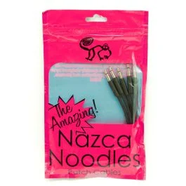 Cavo patch CRE8AUDIO Nazca Noodles black 15 5pz