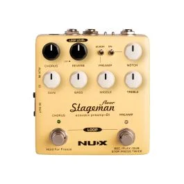 Nux Stageman floor pedale per chitarra acustica pre eq XLR