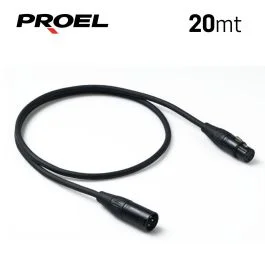 Cavo XLR/XLR 20 mt Proel CHL250LU20 Challenge connettore Proel