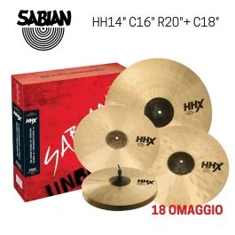 Set Piatti Sabian HHX Complex Promotional Set HH14″ C16″/18″ R20″ 15005XCNP