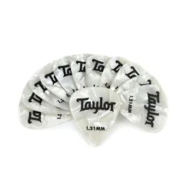 Taylor 80715 Premium 351 12pz white shell 1.21mm plettri