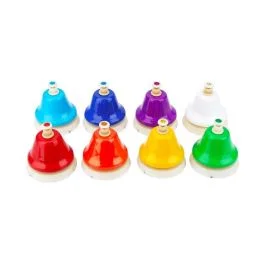 Set Campanelle Touch Bells 8 pezzi in metallo color da tavolo diatonico Do6/Do7