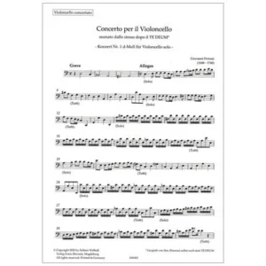 Perroni, G.: Konzert Nr. 1 d-Moll – Stimmenset