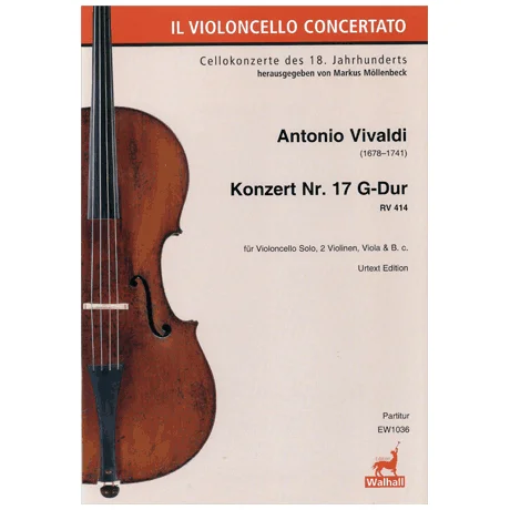 Vivaldi, A.: Konzert Nr. 17 RV414 G-Dur – Partitur