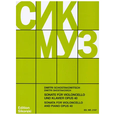 Schostakowitsch, D.: Sonate Op. 40